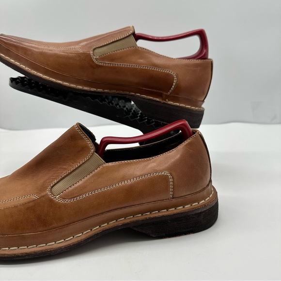 Gordon Rush Ronin Mens 8 Loafers Leather Slip On Dress Shoes Casual Square Toe - Picture 3 of 12